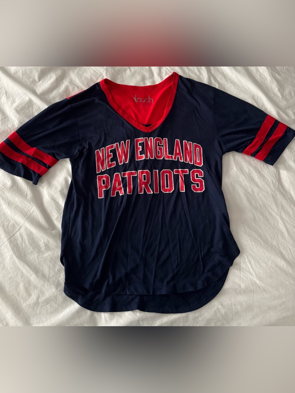 New England Patriots G-III Navy & Red Short Sleeve Tee